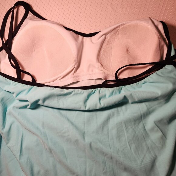 MiracleSuit Tankini top and bottom swimsuit Size 24W Light Blue - Picture 4 of 13